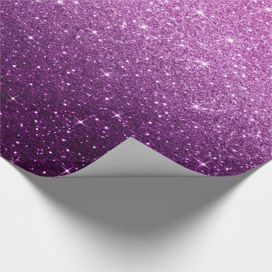 Roze glitterpatroon cadeaupapier (Hoek)