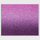 Roze glitterpatroon cadeaupapier (Vlak)