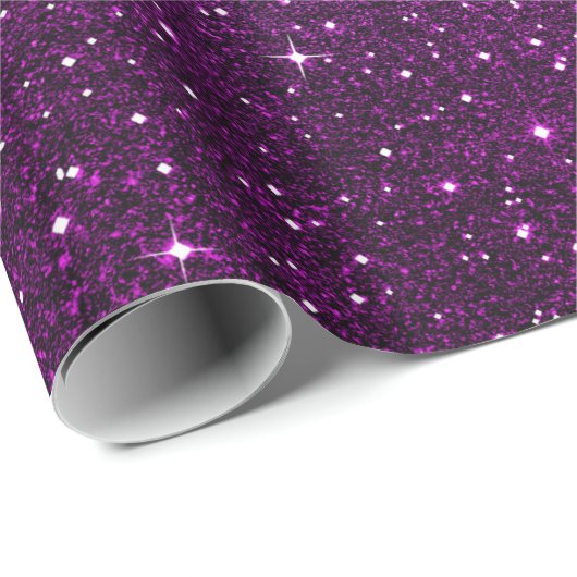 Roze glitterpatroon cadeaupapier (Rol Hoek)