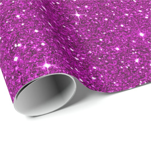Roze glitterpatroon cadeaupapier (Rol Hoek)