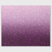 Roze glitterpatroon cadeaupapier (Vlak)
