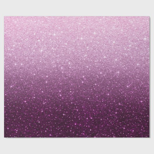 Roze glitterpatroon cadeaupapier (Vlak)
