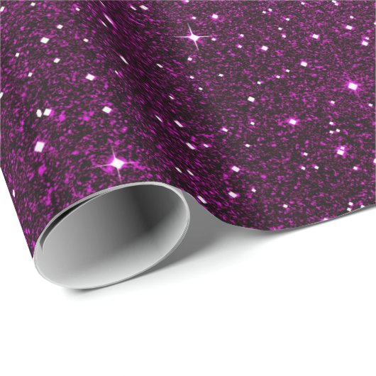 Roze glitterpatroon cadeaupapier (Rol Hoek)
