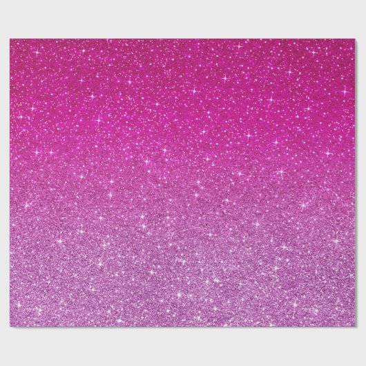 Roze glitterpatroon cadeaupapier (Vlak)