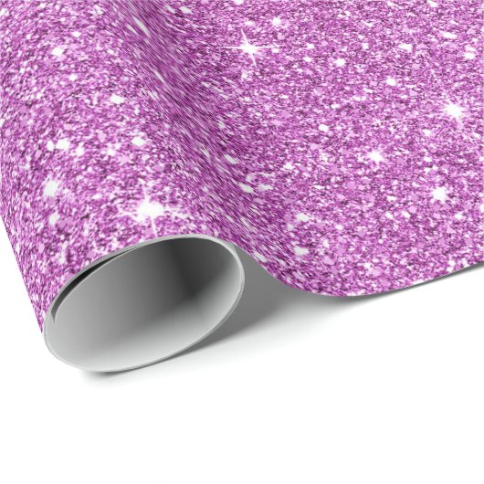 Roze glitterpatroon cadeaupapier (Rol Hoek)