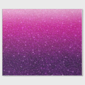 Roze glitterpatroon cadeaupapier (Vlak)