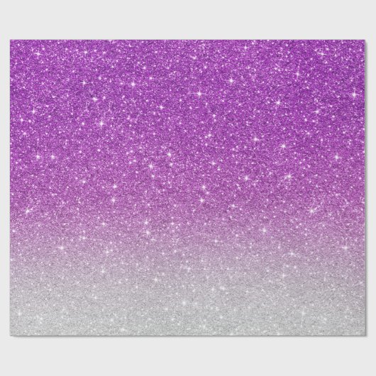 Roze glitterpatroon cadeaupapier (Vlak)