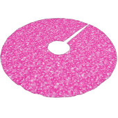 Roze glitterpatroon kerstboom rok (Gekanteld)