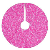 Roze glitterpatroon kerstboom rok (Voorkant)