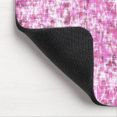 Roze glitterpatroon muismat (Hoek)
