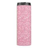 Roze glitterpatroon thermosbeker (Achterkant)
