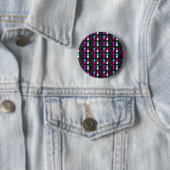 roze glitterpillen ronde button 5,7 cm (In situ)