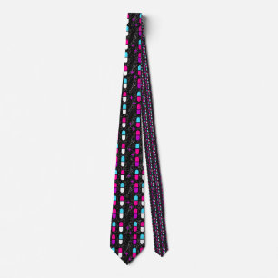 roze glitterpillen stropdas