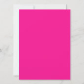 Roze Glitterpop Verjaardagsuitnodiging (Achterkant)