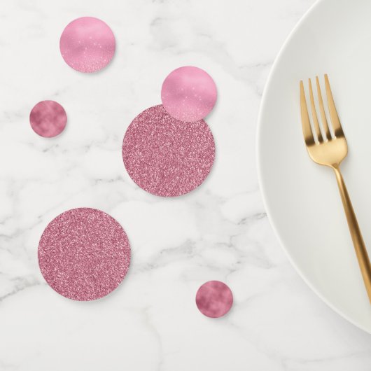 Roze Glitters Confetti (Groep)