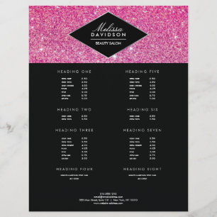Roze Glitters en Glamour Schoonheid Grote Flyer