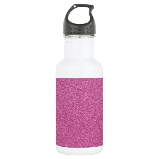 Roze Glitters, Fonkeling, Glitter Achtergrond Waterfles (Voorkant)
