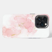 Roze glitters Glazuur iPhone Hoesje (Achterkant horizontaal)