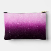 Roze glitters gradiënt gepersonaliseerd etui (Achterkant)