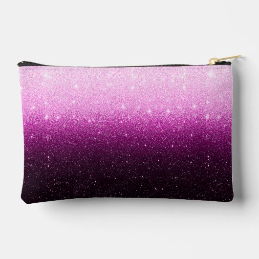 Roze glitters gradiënt gepersonaliseerd etui (Achterkant)