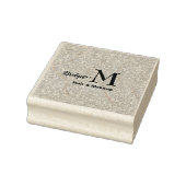 Roze glitters Initialen haar en make-up Rubberstempel (Stempel)