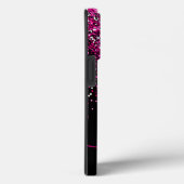 Roze Glitters Monogram & Naam Case-Mate iPhone Case (Achterkant / Rechts)