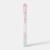 Roze glitters mooie Bokeh-patroon iPhone 15 Case (Linkerkant)