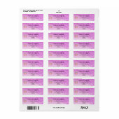 Roze Glitters, Roze Zilveren Rozen Sweet 16 Etiket (Full Sheet)