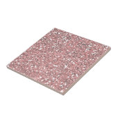 Roze Glitters Schittering Tegeltje (Zijkant)