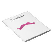 Roze glittersnor notitieblok (Schuin)