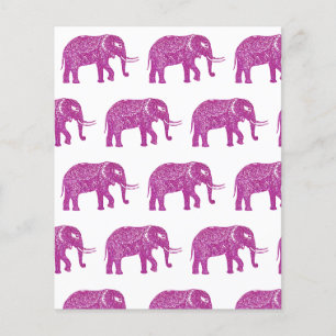 Roze glitterspellen olifanten