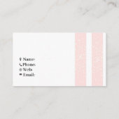 Roze glitterstripes visitekaartje (Achterkant)