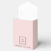 Roze glittersuikers Business logo Bedankdoosjes (Geopend)