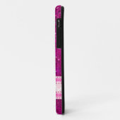 Roze glittertextuur & roze Damaskers Case-Mate iPhone Case (Achterkant/links)