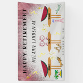 Roze glitterwijn, ontspan en geniet van een fijne spandoek (Verticaal)