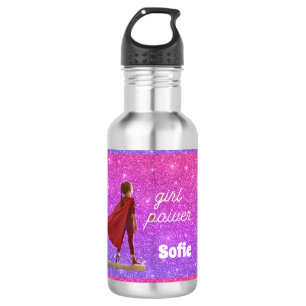 ROZE GLITTERY MEISJE POWER WATER FLES