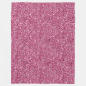 Roze Glitz Glitter Fleece Deken (Voorkant)