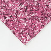 Roze Glitz Glitter Fleece Deken (Hoek)