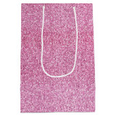 Roze Glitz Glitter Medium Cadeauzakje (Achterkant)