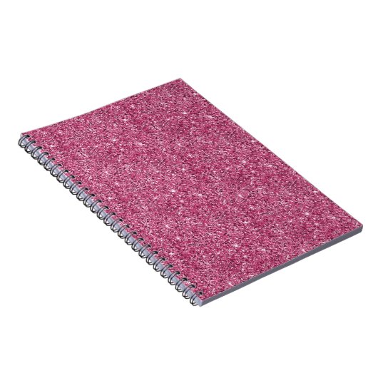 Roze Glitz Glitter Notitieboek (Rechterzijde)