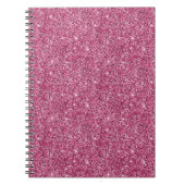 Roze Glitz Glitter Notitieboek (Voorkant)