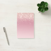 Roze Glitz Glitter Ombre Post-it® Notes (Kantoor)