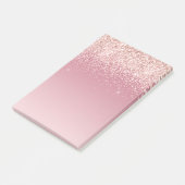 Roze Glitz Glitter Ombre Post-it® Notes (Schuin)