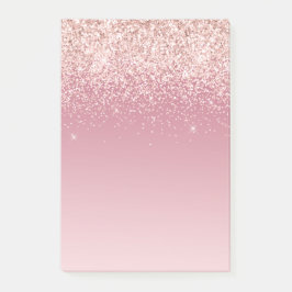 Roze Glitz Glitter Ombre Post-it® Notes