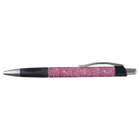 Roze Glitz Glitter Pen (Bovenkant)