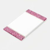 Roze Glitz Glitter Post-it® Notes (Schuin)