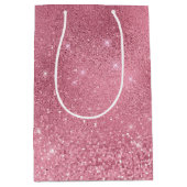 Roze Glitz Medium Cadeauzakje (Voorkant)