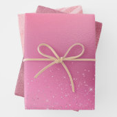 Roze glitz Sparkle Inpakpapier Vel (In situ)