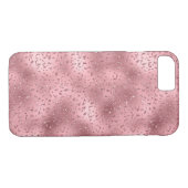 Roze Glitzy Cheetah Print Case-Mate iPhone Case (Achterkant (Horizontaal))