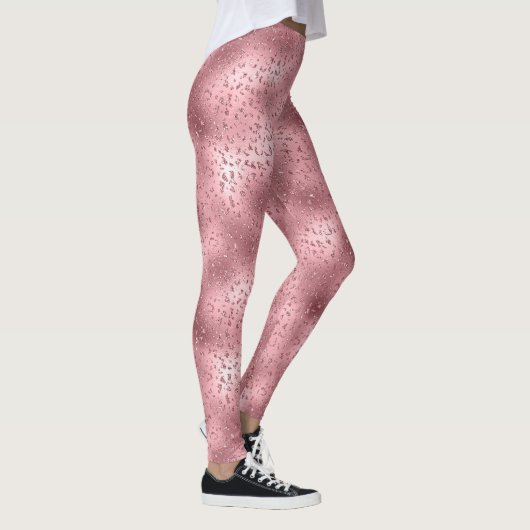 Roze Glitzy Cheetah Print Leggings (Rechts)